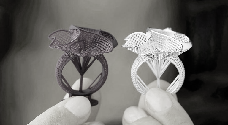 prototipos de anillo impreso en 3d